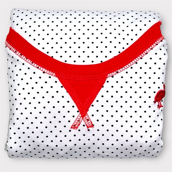 TBBC Beaufort Bonnet Company Polka Dot Microdot Logo Crewneck Pullover Girls 10 - Picture 4 of 6